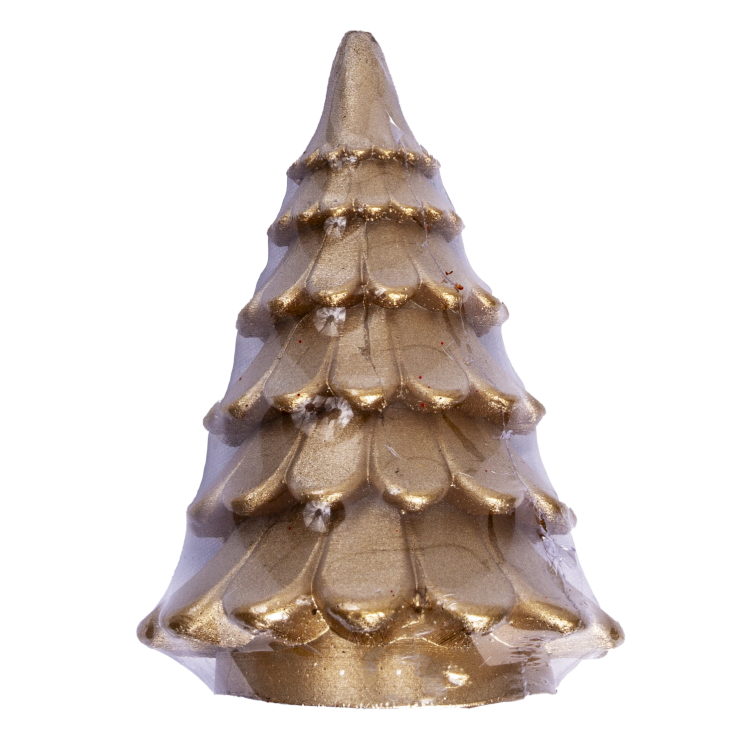 Vela Decorativa Diseño Árbol Navideño Dorado LAVEL 160 G