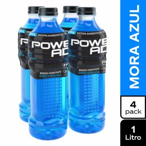Bebida Hidratante Sabor A Mora Azul POWERADE 4 X 1000 Ml