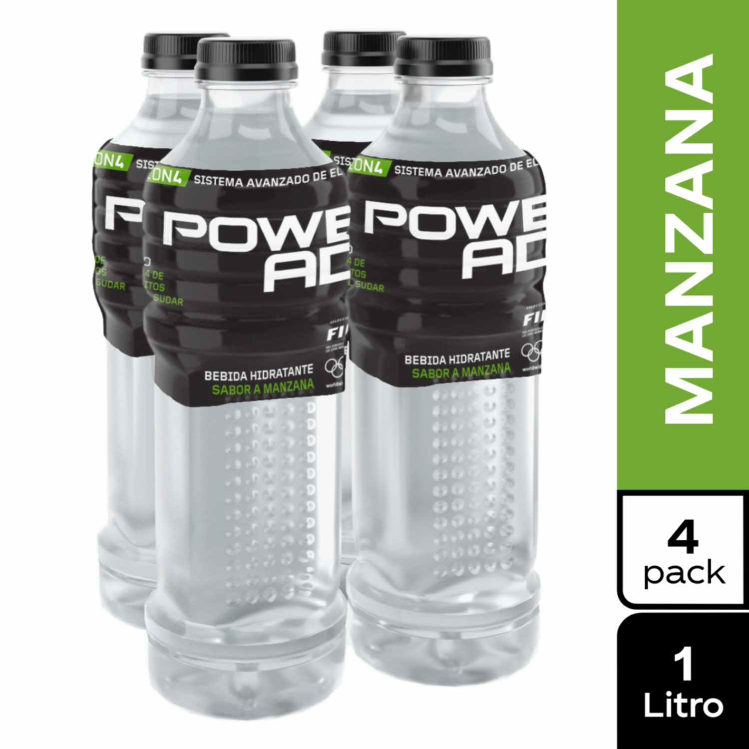 Bebida Hidratante Sabor A Manzana Clear POWERADE 4 X 1000 Ml - Image 2