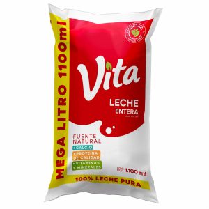 Leche Entera Megalitro En Funda VITA 1 100 Ml