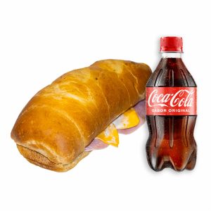 Combo Sándwich Jamón De Cerdo Queso Y Salami + Bebida Gaseosa 250 Ml CF COMIDA PREPARADA Pack