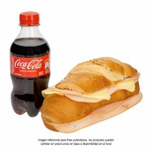 Combo Sándwich Jamón De Pavo Y Queso + Bebida Gaseosa 250 Ml CF COMIDA PREPARADA Pack