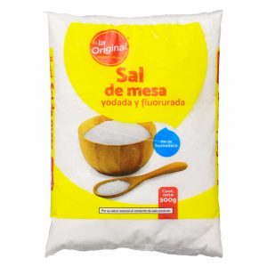 Sal De Mesa Yodada Y Fluorada LA ORIGINAL 500G