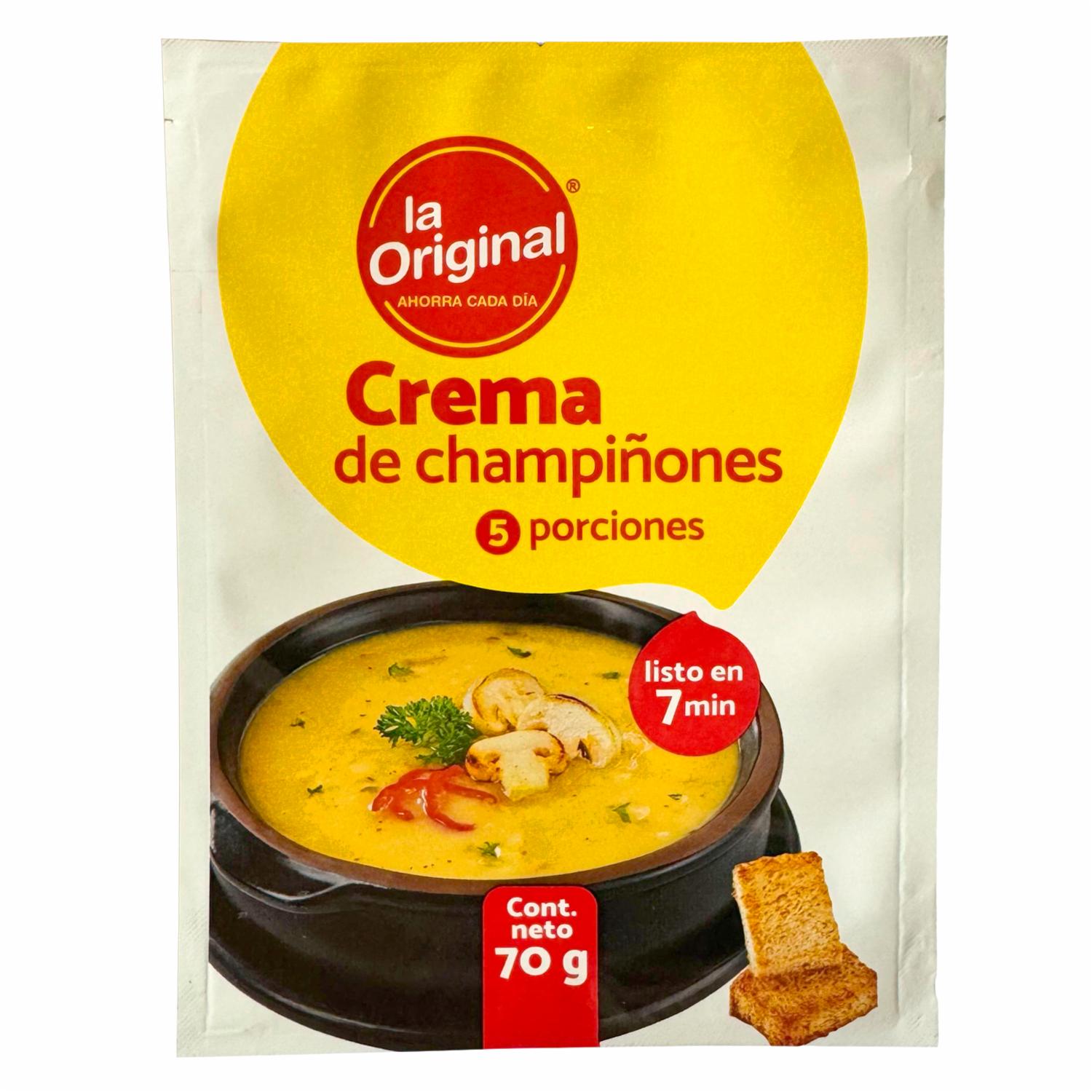 Crema Instantánea De Champiñones LA ORIGINAL 70 G