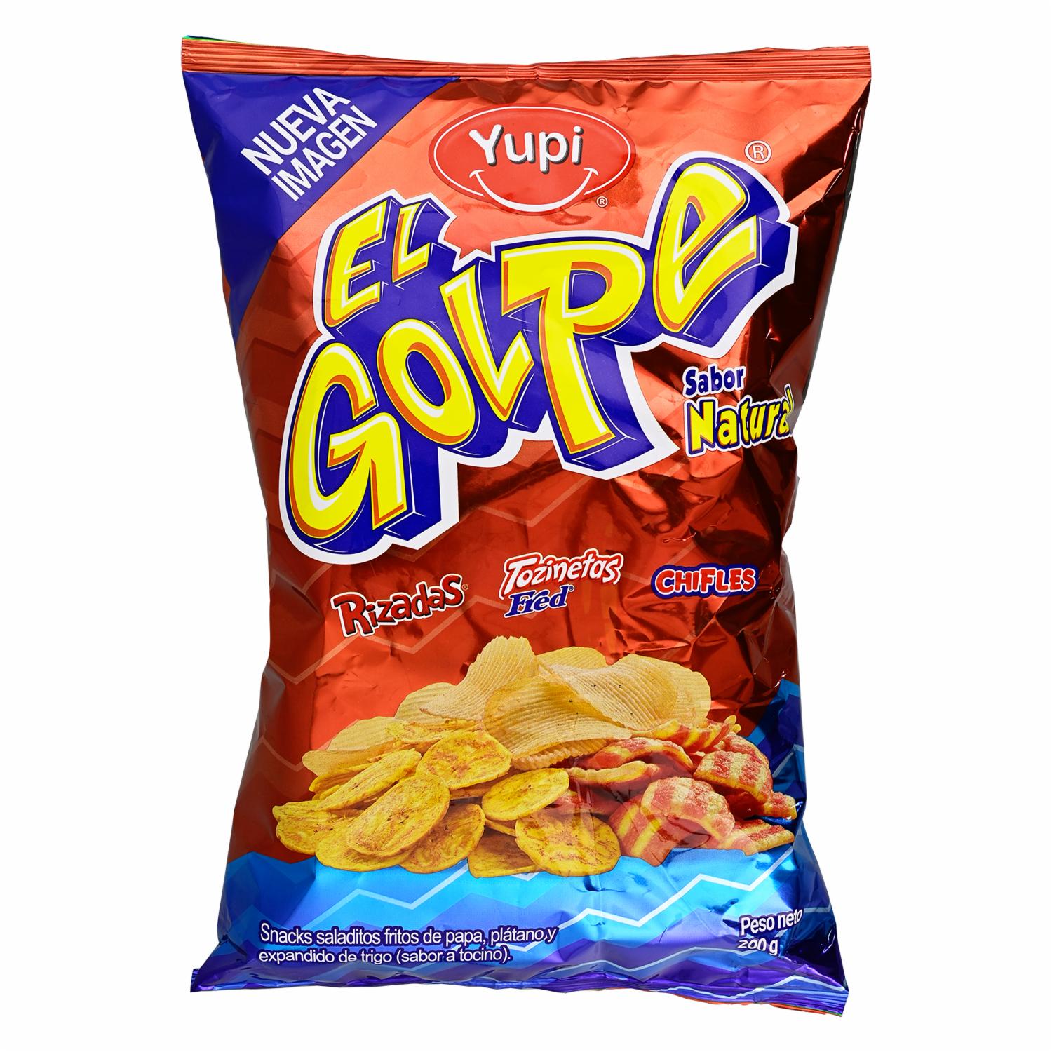 Papas, Chifles Y Tocinetas Original EL GOLPE 200 g