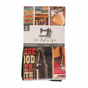 Set De Paños Microfibra Colores Surtidos TELA, PAPEL Y TIJERA X 2 Uds