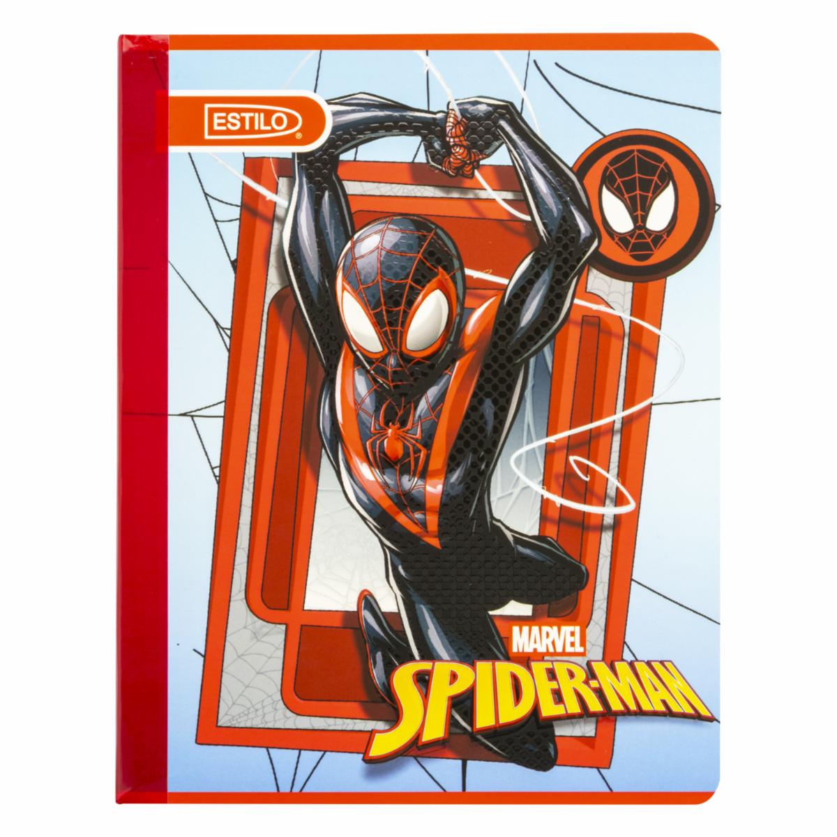 Cuaderno Cosido 4 Líneas Diseño Spider-Man ESTILO 100 Hojas