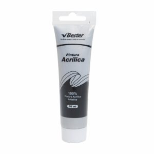 Pintura Acrílica Metálica Plata BESTER 60 Ml