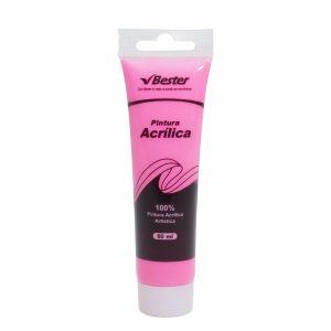 Pintura Acrílica Rosa Neón BESTER 60 Ml