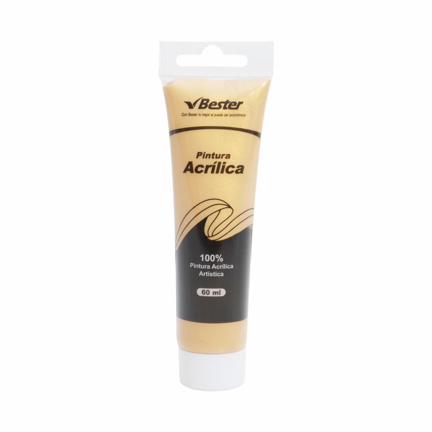 Pintura Acrílica Metálica Oro BESTER 60 Ml
