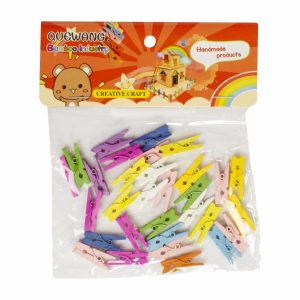Pinzas De Madera Colores Surtidos CELINA 1 Pieza