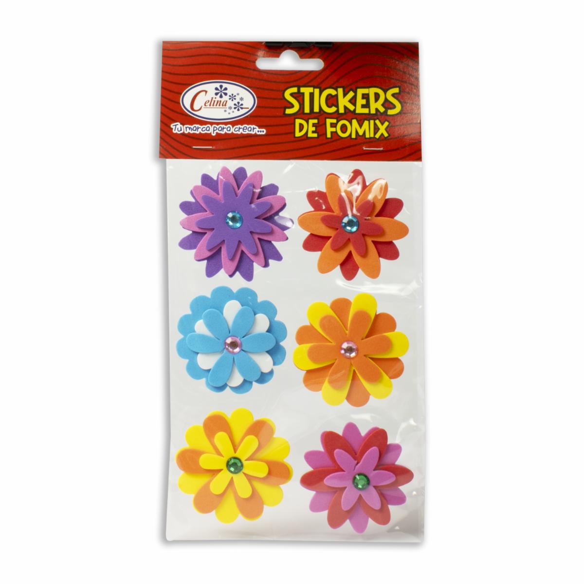 Foami Escolar Diseño Flores CELINA 1 Pieza