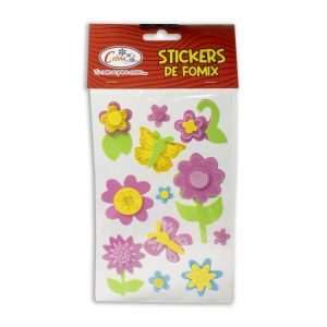 Foami Escolar Diseño Flores CELINA 1 Pieza