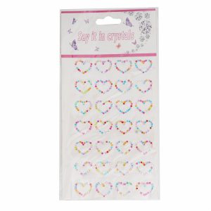 Stikers Acrílicos Corazones Colores Surtidos CELINA 1 Pieza