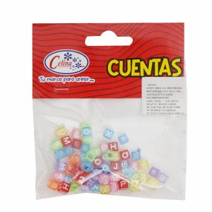 Mullos Cuadrados Letras Surtidas CELINA 1 Pieza