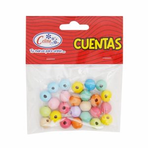 Mullos Cuentas Madera CELINA 1 Pieza