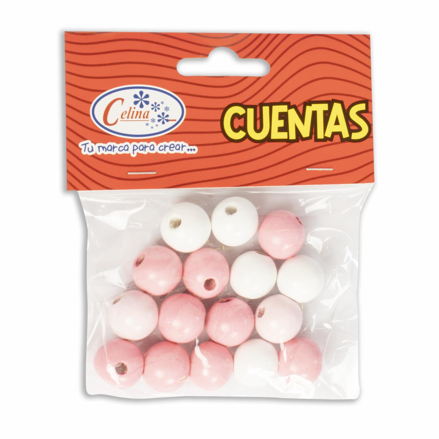 Mullos De Madera Mix Rosados CELINA 1 Pieza
