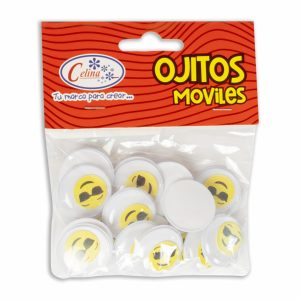 Ojitos Didácticos Con Pestañas De Colores CELINA 1 Pieza