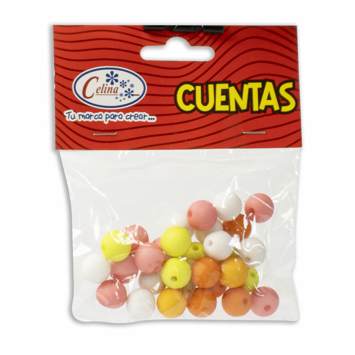Mullos Plásticos Mix Naranja CELINA 1 Pieza