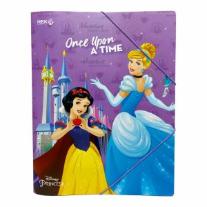 Folder Con Elástico Diseño Princesas REX PLASTICS A4