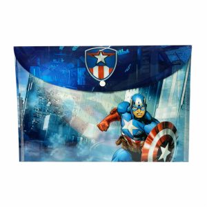 Sobre Porta Documento Diseño Capitán América Con Broche REX PLASTICS A4
