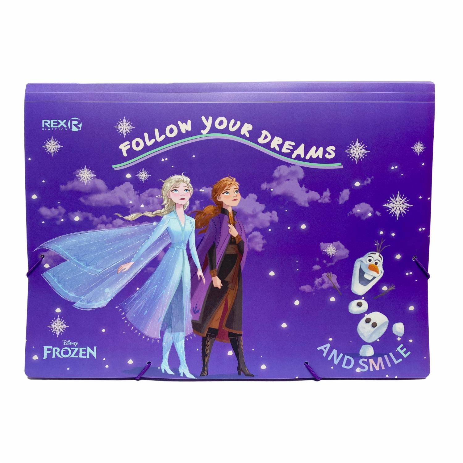 Archivador Acordeón 6 Compartimientos Frozen U. REX PLASTICS A4