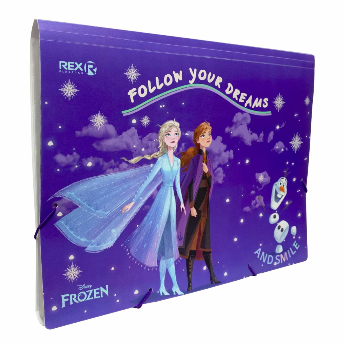 Archivador Acordeón 6 Compartimientos Frozen U. REX PLASTICS A4 - Image 2