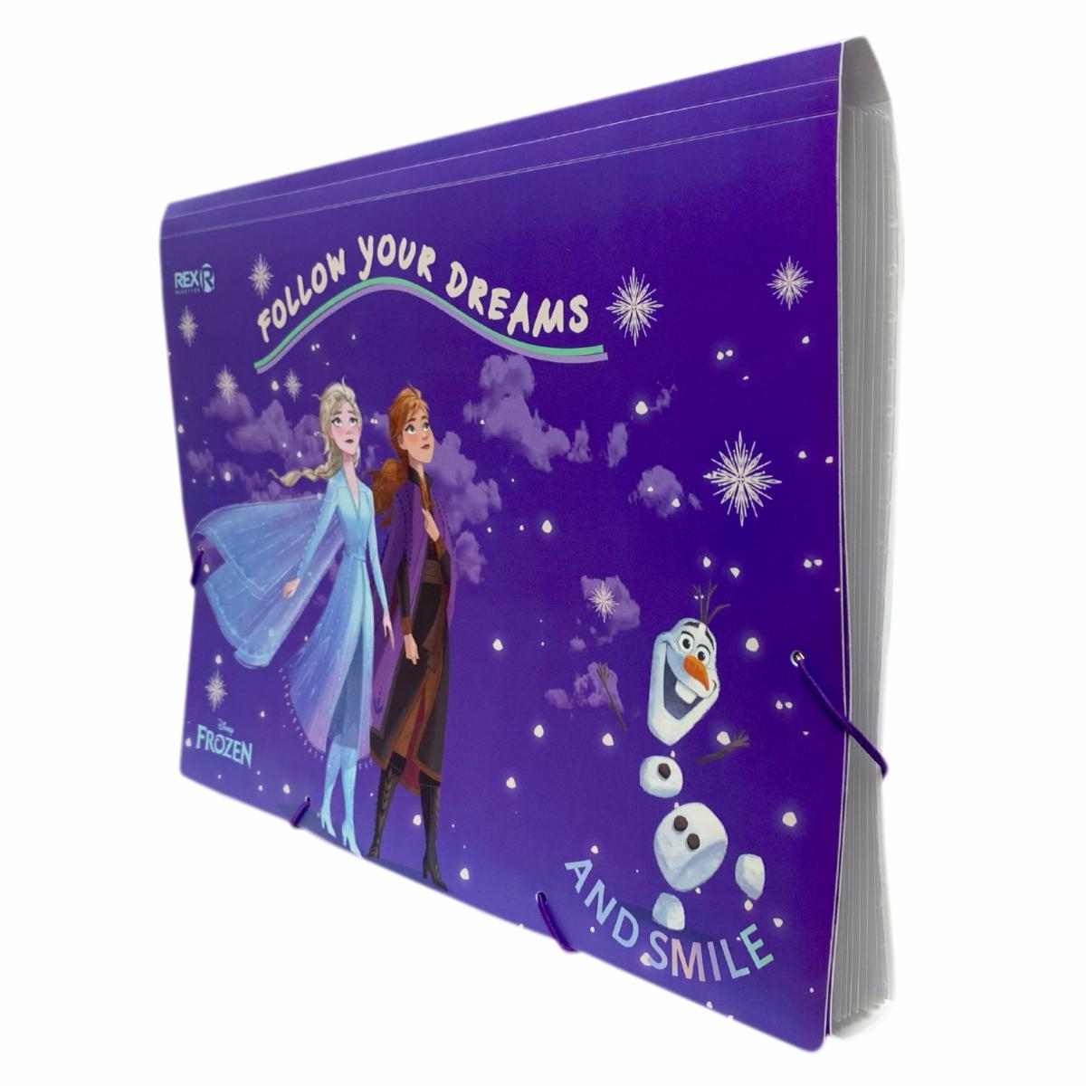 Archivador Acordeón 6 Compartimientos Frozen U. REX PLASTICS A4 - Image 3