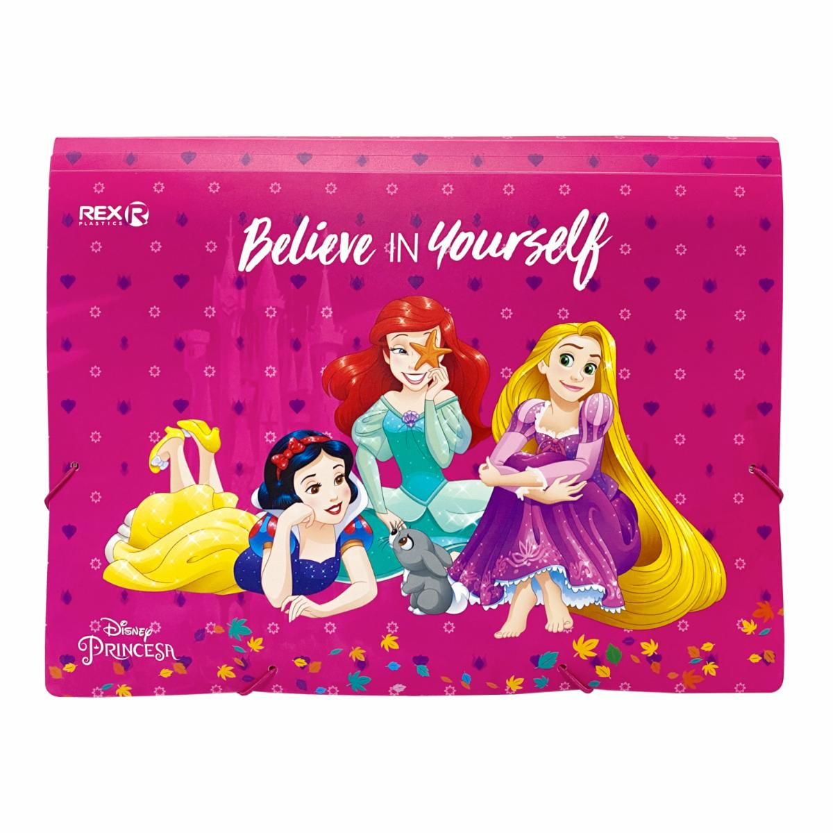 Archivador Acordeón 6 C De Princesas REX PLASTICS A4