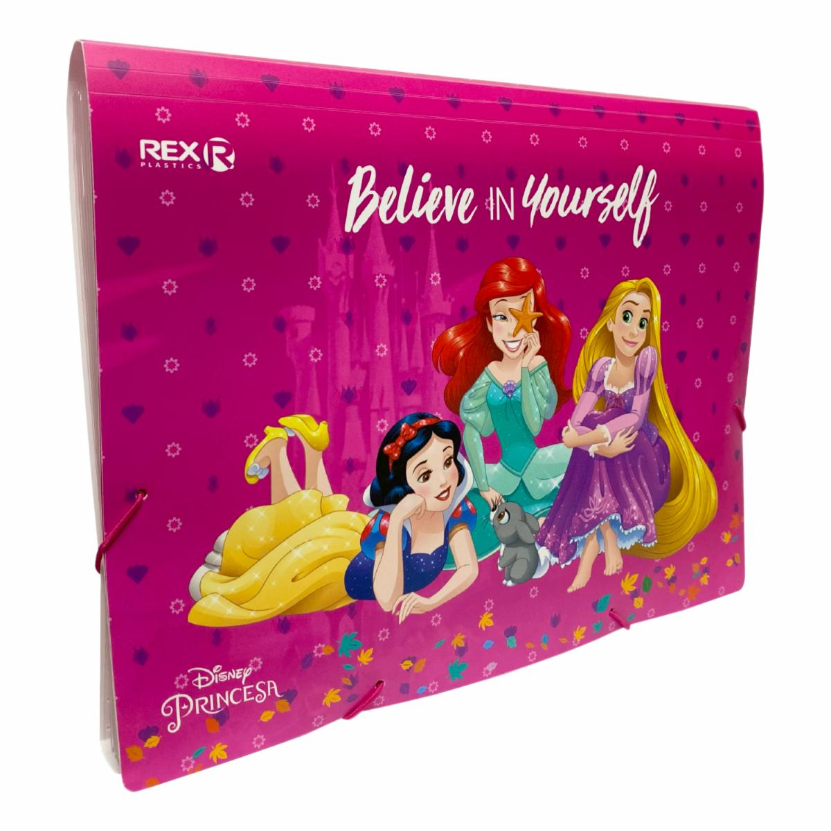 Archivador Acordeón 6 C De Princesas REX PLASTICS A4 - Image 3