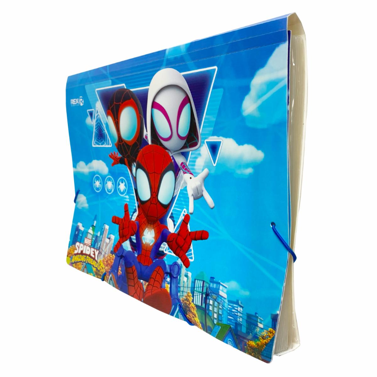 Archivador Acordeón 6 Compartimientos Spidey REX PLASTICS A4 - Image 2
