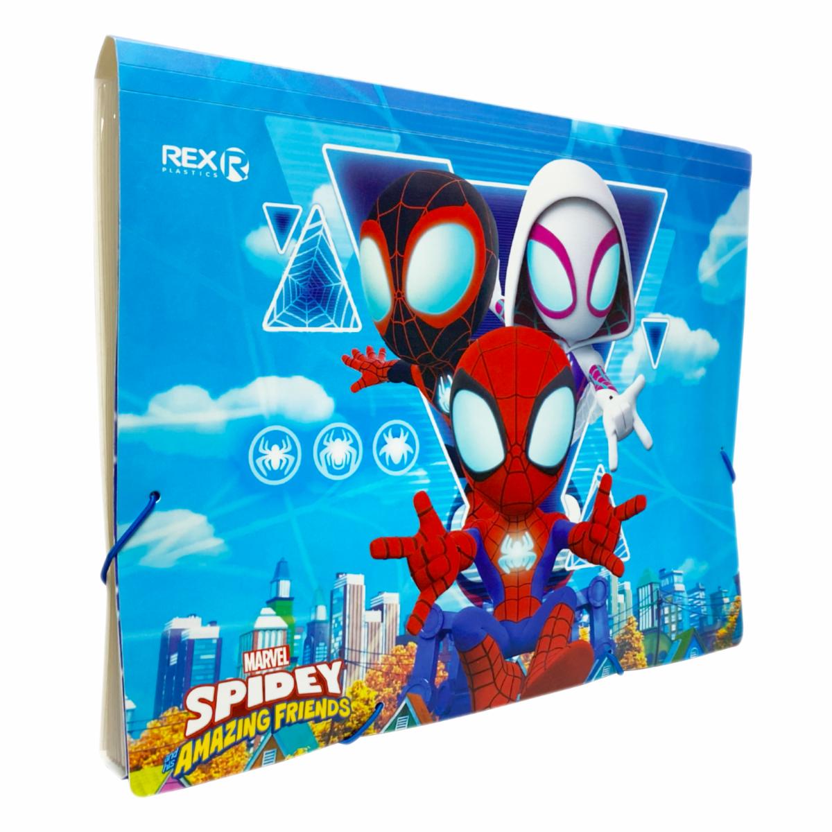 Archivador Acordeón 6 Compartimientos Spidey REX PLASTICS A4 - Image 3