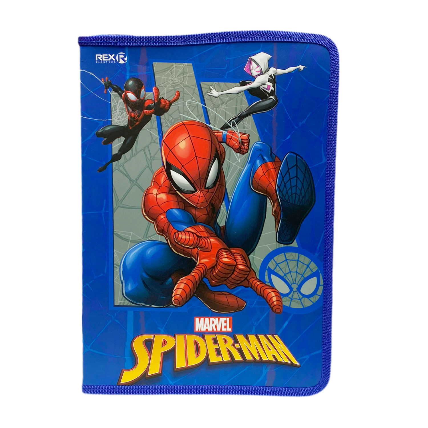 Carpeta Con Zipper Diseño Spiderman REX PLASTICS A4