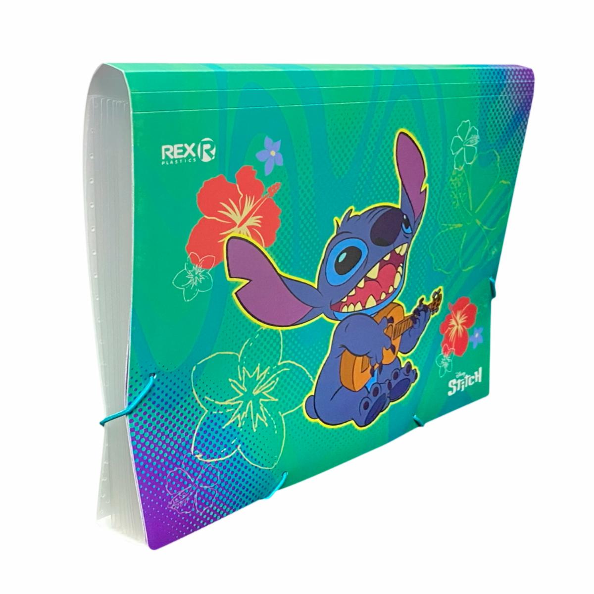Archivador Acordeón 6 Compartimientos Stitch REX PLASTICS A4 - Image 3