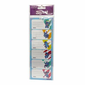 Membretes Escolares Diseño Stitch REX PLASTICS X 12 Uds 9X29
