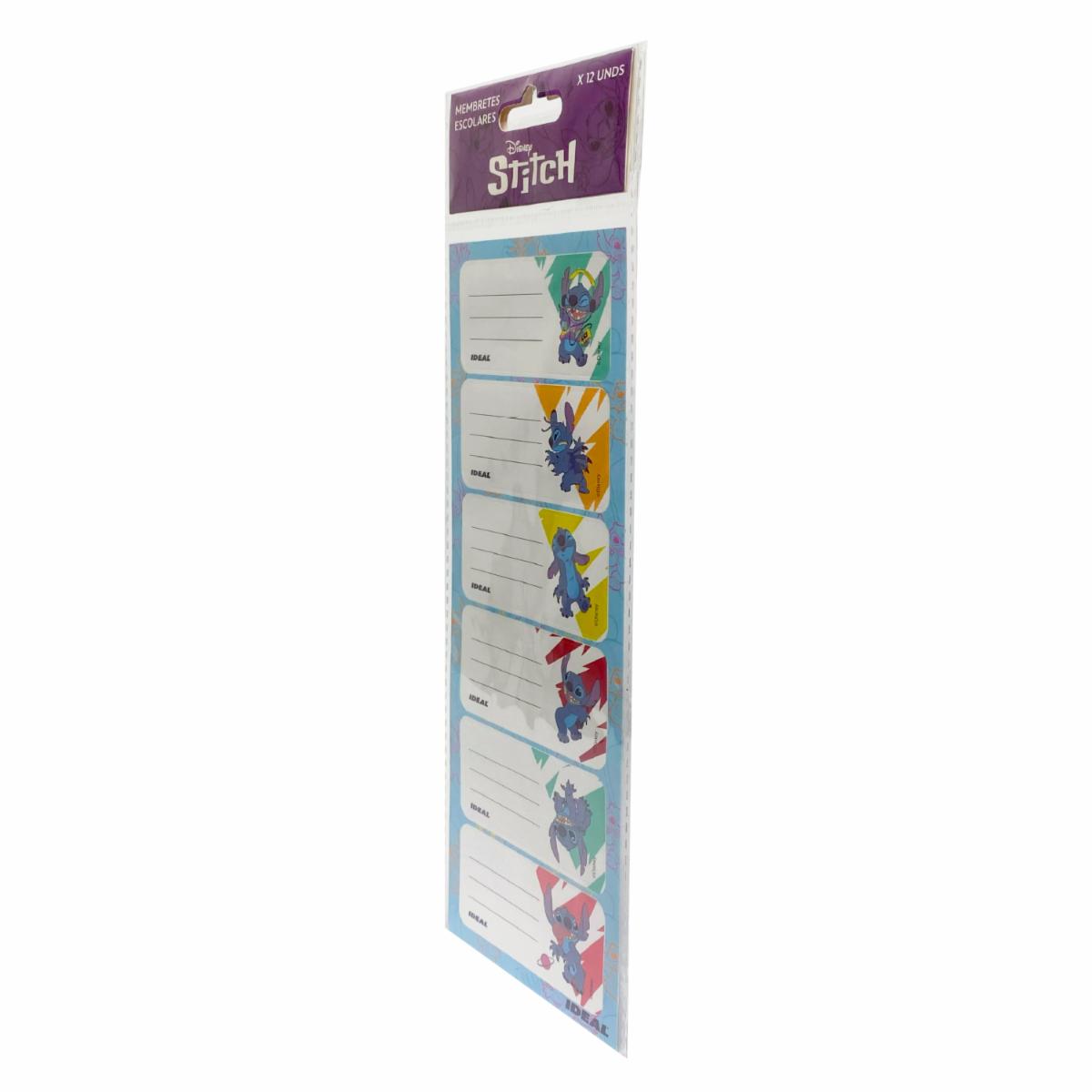 Membretes Escolares Diseño Stitch REX PLASTICS X 12 Uds 9X29 - Image 2