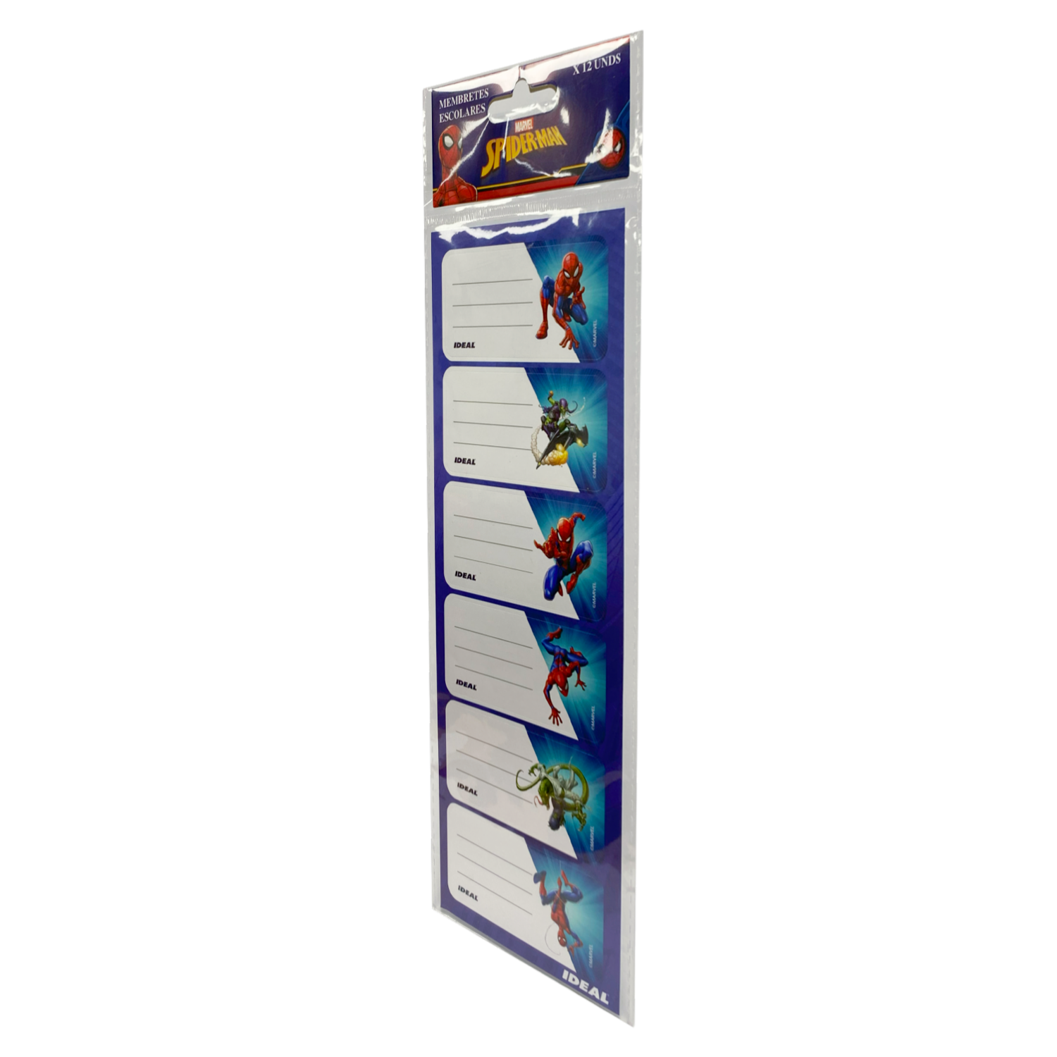 Membretes Escolares Diseño Spiderman REX PLASTICS X 12 Uds 9X29 - Image 2
