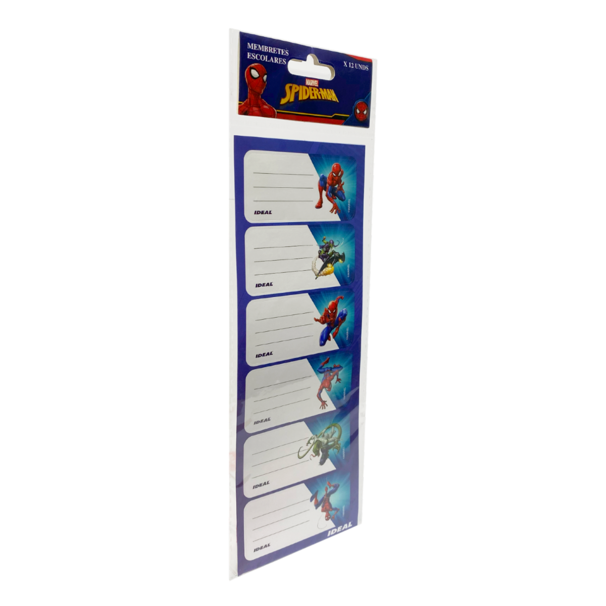 Membretes Escolares Diseño Spiderman REX PLASTICS X 12 Uds 9X29 - Image 3