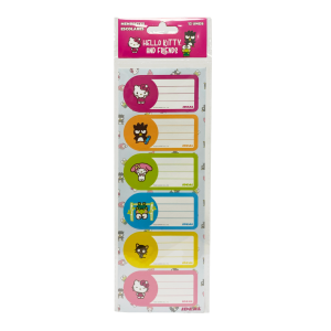 Membretes Escolares Diseño Hello Kitty & Friends REX PLASTICS X 12 Uds 9X29