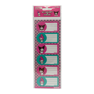 Membretes Escolares Diseño My Melody & Kuromi REX PLASTICS X 12 Uds 9X29
