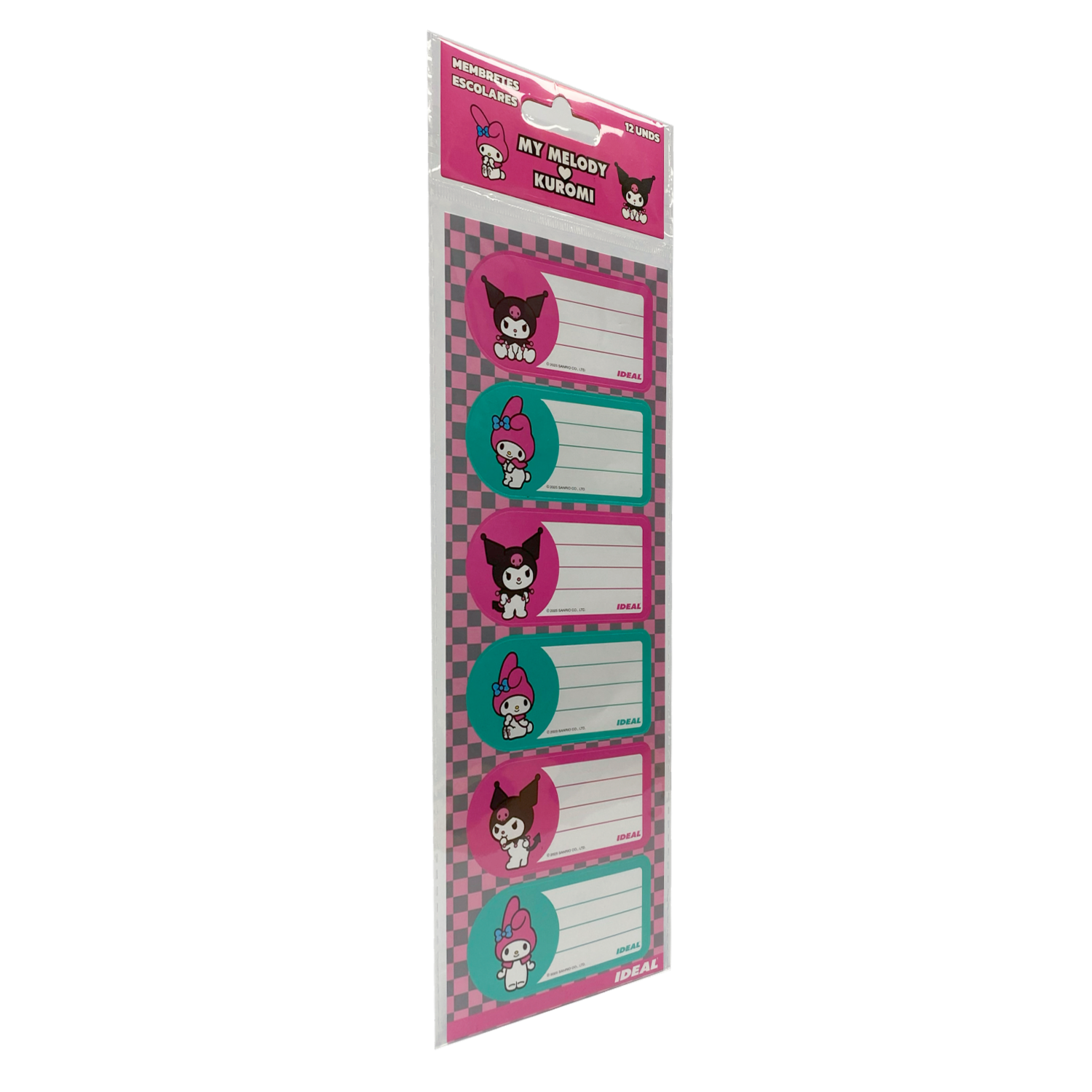Membretes Escolares Diseño My Melody & Kuromi REX PLASTICS X 12 Uds 9X29 - Image 3