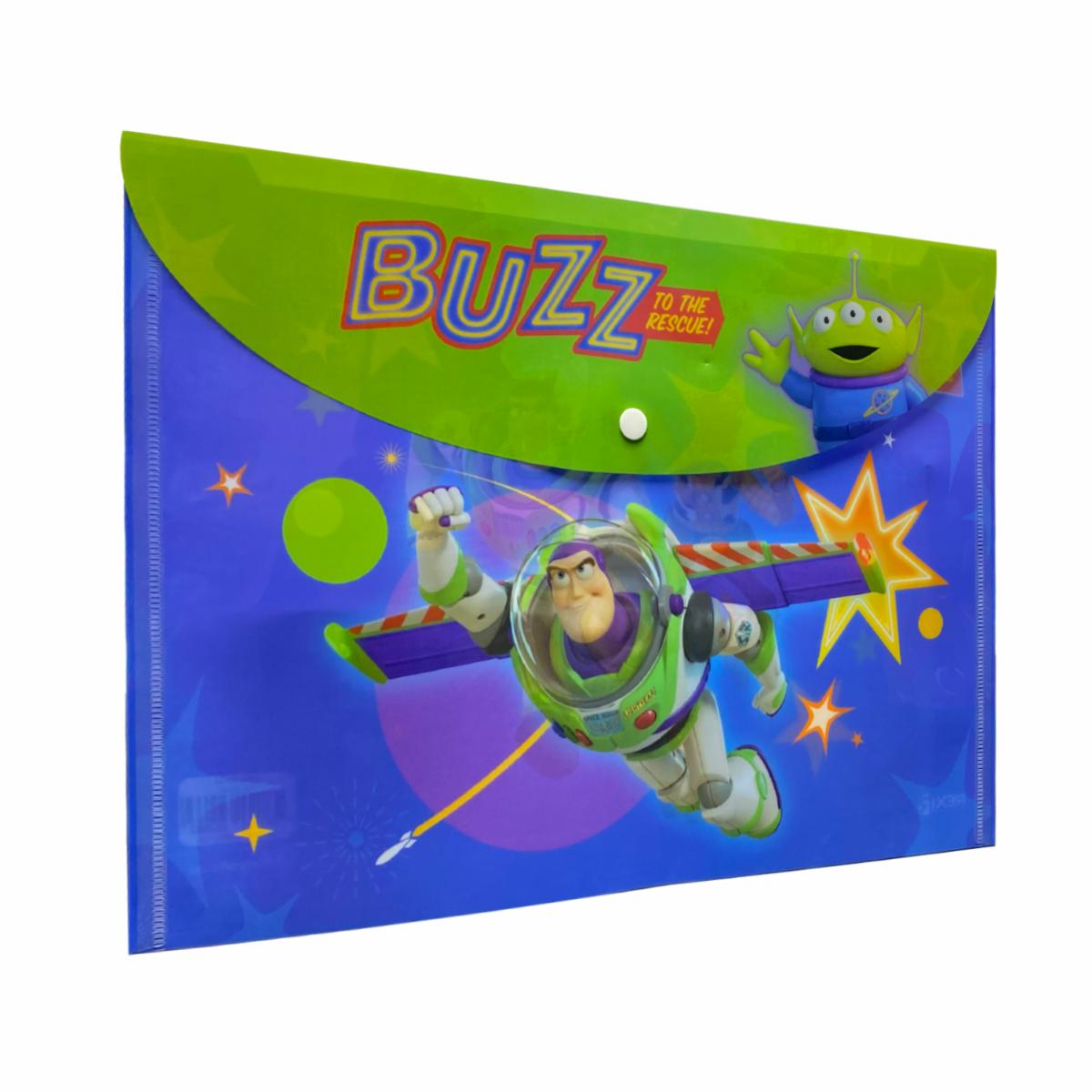 Sobre Porta Documento Diseño Toy Story Con Broche REX PLASTICS A4 - Image 3