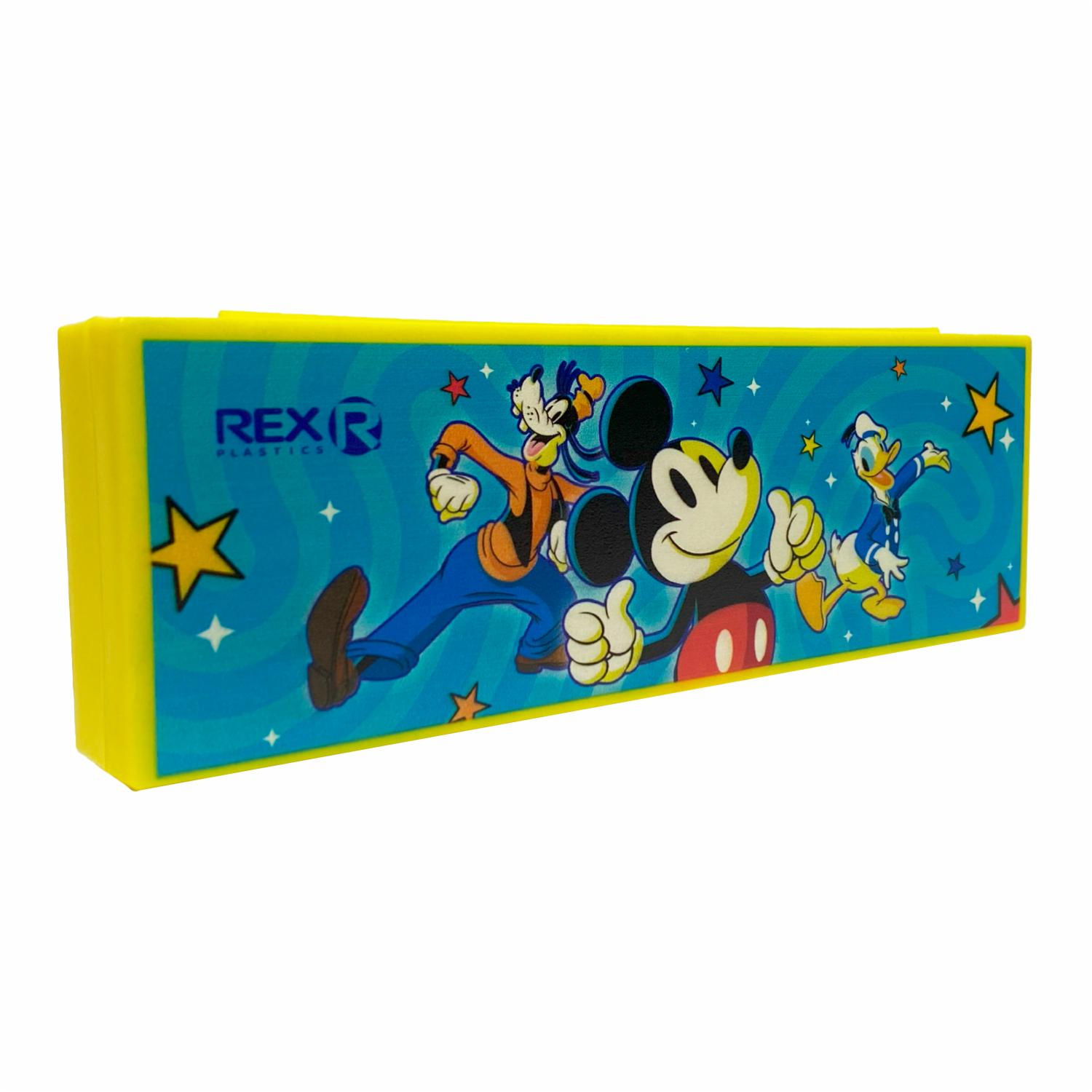 Cartuchera Plástica Mickey & Friends REX PLASTICS 19.5X6.5 - Image 3