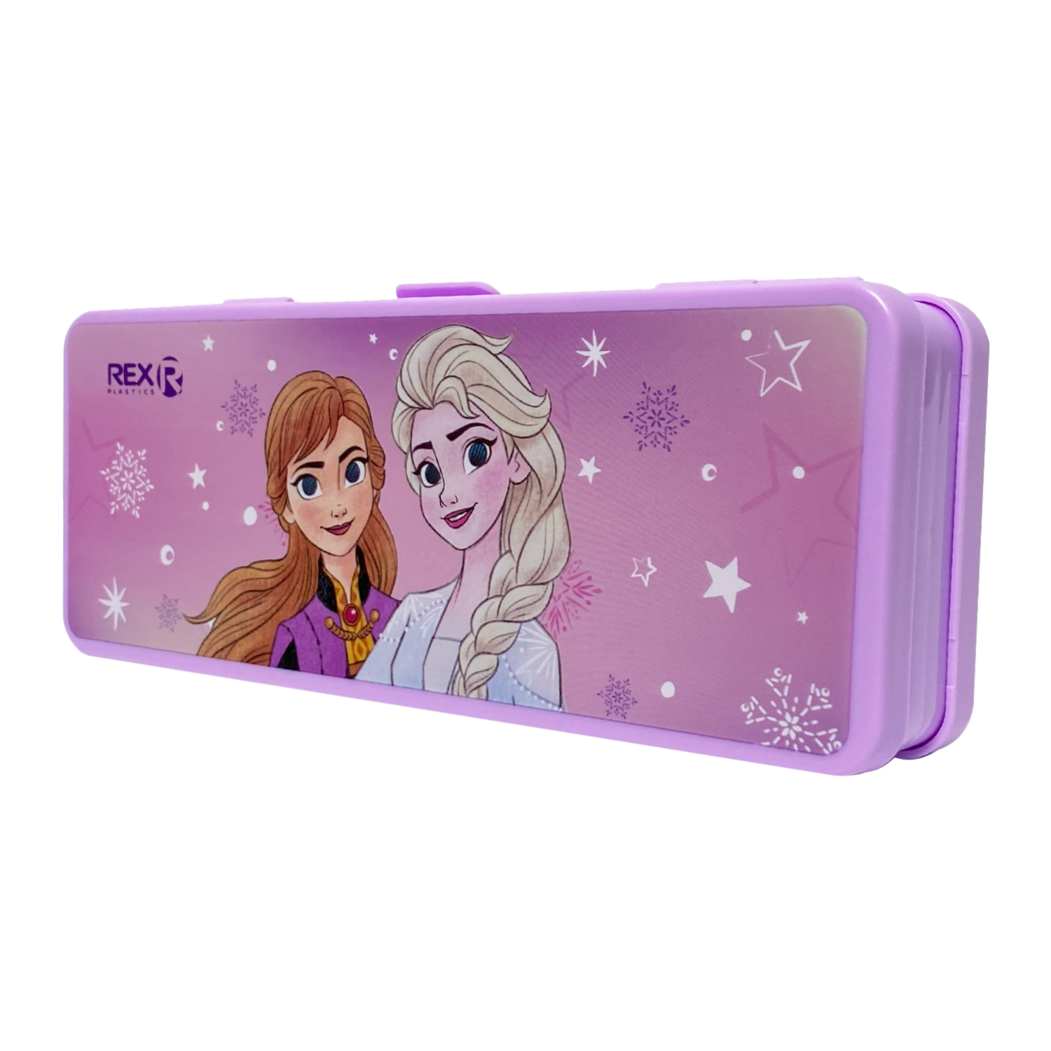 Cartuchera Plástica Doble Servicio Frozen REX PLASTICS 20.5x7.5 - Image 2