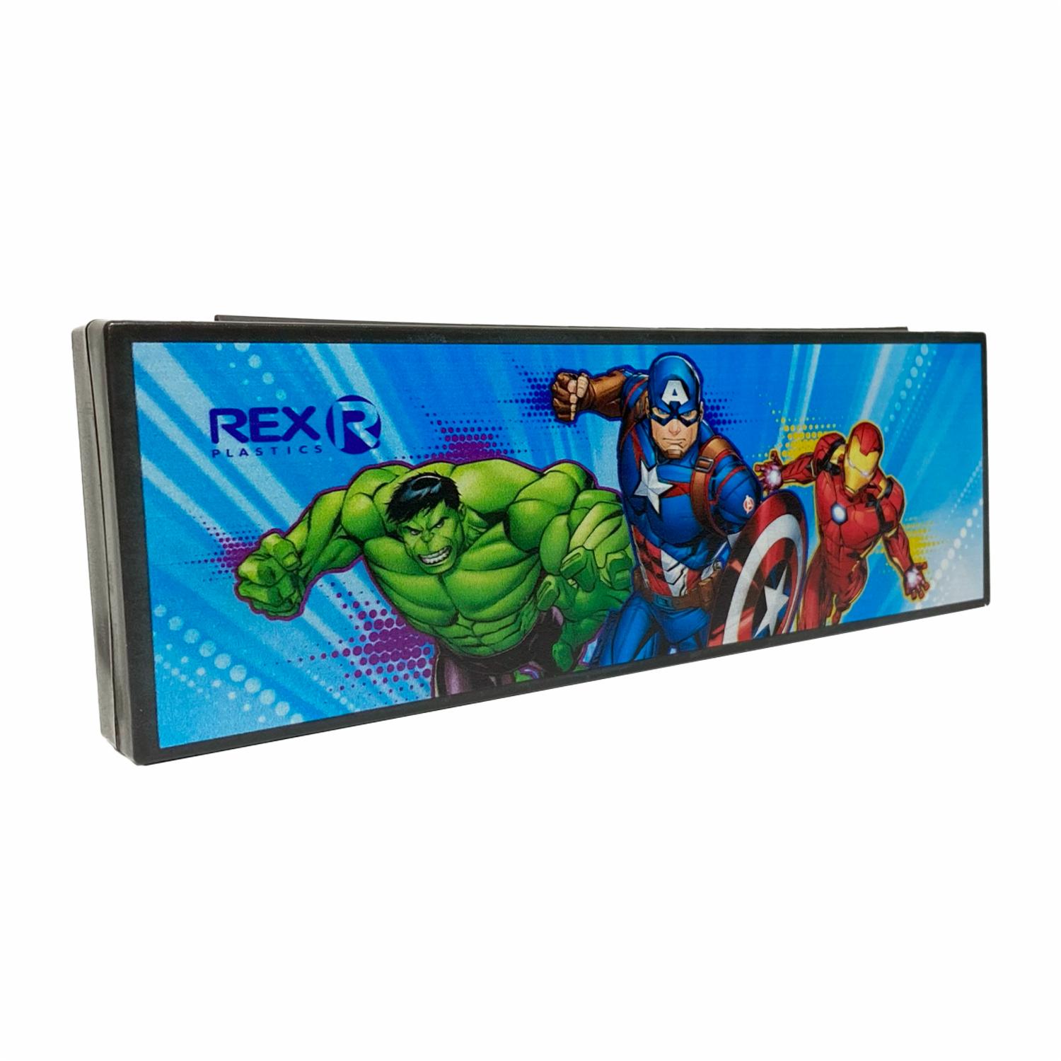Cartuchera Plástica Pequeña Avengers REX PLASTICS 19.5X6.5 - Image 3