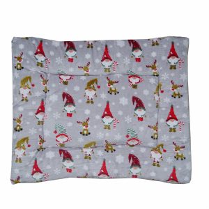 Cama Para Perro Gris Diseño Navideño TEXTIELITES Unidad