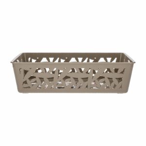 Canastilla Diseño Papiro Color Café CASA PICA Grande