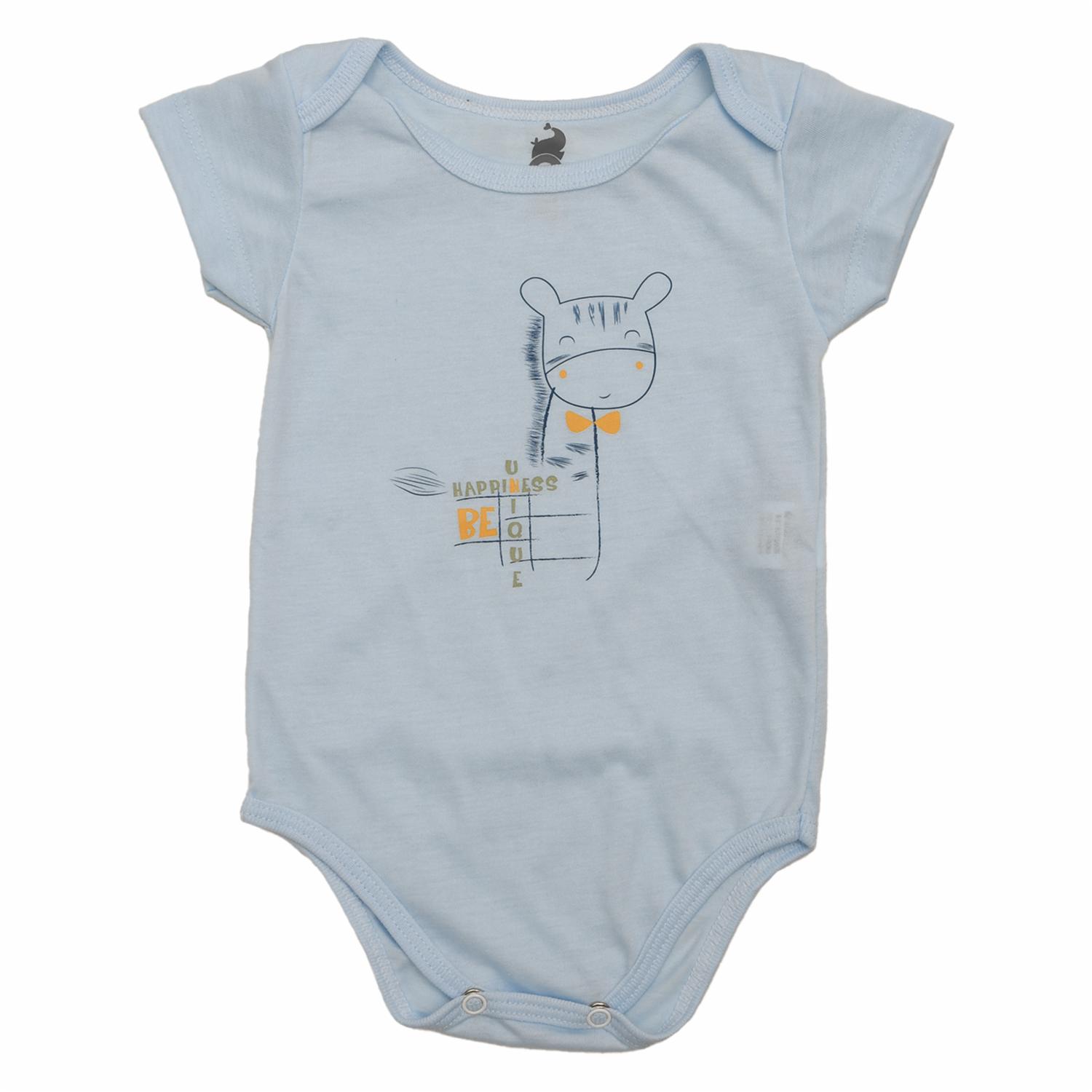 Body Manga Corta Cuello Redondo Pechera Estampada EDWINÝS JR.