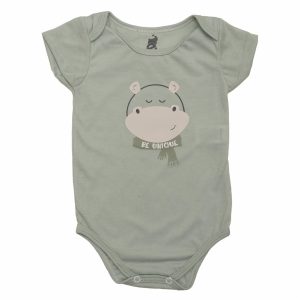 Body Manga Corta Cuello Redondo Pechera Estampada EDWINÝS JR.