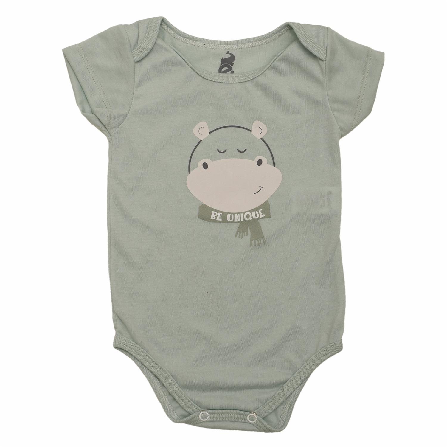 Body Manga Corta Cuello Redondo Pechera Estampada EDWINÝS JR.